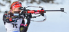 Luise Kummer of Germany during women sprint race of IBU Biathlon World Cup in Canmore, Alberta, Canada. Men sprint race of IBU Biathlon World cup was held in Canmore, Alberta, Canada, on Friday, 5th of February 2016.
