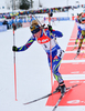 Habert Dorin Marie of France during women mass start race of IBU Biathlon World Cup in Canmore, Alberta, Canada. Men sprint race of IBU Biathlon World cup was held in Canmore, Alberta, Canada, on Friday, 5th of February 2016.
