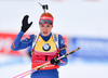 Gabriela Soukalova of the Czech Republic during women mass start race of IBU Biathlon World Cup in Canmore, Alberta, Canada. Men sprint race of IBU Biathlon World cup was held in Canmore, Alberta, Canada, on Friday, 5th of February 2016.
