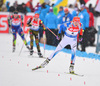 Kaisa Makarainen of Finland during women mass start race of IBU Biathlon World Cup in Canmore, Alberta, Canada. Men sprint race of IBU Biathlon World cup was held in Canmore, Alberta, Canada, on Friday, 5th of February 2016.
