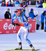 Sanna Markkanen of Finland during mixed relay race of IBU Biathlon World Cup in Canmore, Alberta, Canada. Mixed relay race of IBU Biathlon World cup was held in Canmore, Alberta, Canada, on Sunday, 7th of February 2016.
