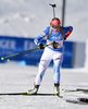 Sanna Markkanen of Finland during mixed relay race of IBU Biathlon World Cup in Canmore, Alberta, Canada. Mixed relay race of IBU Biathlon World cup was held in Canmore, Alberta, Canada, on Sunday, 7th of February 2016.
