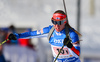 Sanna Markkanen of Finland during mixed relay race of IBU Biathlon World Cup in Canmore, Alberta, Canada. Mixed relay race of IBU Biathlon World cup was held in Canmore, Alberta, Canada, on Sunday, 7th of February 2016.
