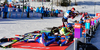 Martin Fourcade of France during mixed relay race of IBU Biathlon World Cup in Canmore, Alberta, Canada. Mixed relay race of IBU Biathlon World cup was held in Canmore, Alberta, Canada, on Sunday, 7th of February 2016.
