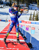 Marie Dorin Haber of France during mixed relay race of IBU Biathlon World Cup in Canmore, Alberta, Canada. Mixed relay race of IBU Biathlon World cup was held in Canmore, Alberta, Canada, on Sunday, 7th of February 2016.
