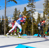 Mari Laukkanen of Finland during mixed relay race of IBU Biathlon World Cup in Canmore, Alberta, Canada. Mixed relay race of IBU Biathlon World cup was held in Canmore, Alberta, Canada, on Sunday, 7th of February 2016.
