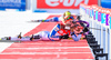 Mari Laukkanen of Finland during mixed relay race of IBU Biathlon World Cup in Canmore, Alberta, Canada. Mixed relay race of IBU Biathlon World cup was held in Canmore, Alberta, Canada, on Sunday, 7th of February 2016.
