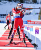 SOLEMDAL Synnoeve, NOR during mixed relay race of IBU Biathlon World Cup in Canmore, Alberta, Canada. Mixed relay race of IBU Biathlon World cup was held in Canmore, Alberta, Canada, on Sunday, 7th of February 2016.

