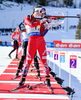 SOLEMDAL Synnoeve, NOR during mixed relay race of IBU Biathlon World Cup in Canmore, Alberta, Canada. Mixed relay race of IBU Biathlon World cup was held in Canmore, Alberta, Canada, on Sunday, 7th of February 2016.
