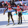 PREUSS Franziska, GER, PEIFFER Arnd, GER during mixed relay race of IBU Biathlon World Cup in Canmore, Alberta, Canada. Mixed relay race of IBU Biathlon World cup was held in Canmore, Alberta, Canada, on Sunday, 7th of February 2016.
