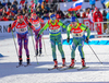 BURKE Tim, USA, DREISSIGACKER Hannah, BRORSSON Mona, SWE, ARWIDSON Tobias, SWE, USA,  during mixed relay race of IBU Biathlon World Cup in Canmore, Alberta, Canada. Mixed relay race of IBU Biathlon World cup was held in Canmore, Alberta, Canada, on Sunday, 7th of February 2016.

