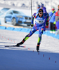 Martin Fourcade of France during mixed relay race of IBU Biathlon World Cup in Canmore, Alberta, Canada. Mixed relay race of IBU Biathlon World cup was held in Canmore, Alberta, Canada, on Sunday, 7th of February 2016.
