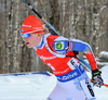 Kaisa Makarainen of Finland during women sprint race of IBU Biathlon World Cup in Presque Isle, Maine, USA. Women sprint race of IBU Biathlon World cup was held in Presque Isle, Maine, USA, on Thursday, 11th of February 2016.
