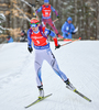 Mari Laukkanen of Finland during women sprint race of IBU Biathlon World Cup in Presque Isle, Maine, USA. Women sprint race of IBU Biathlon World cup was held in Presque Isle, Maine, USA, on Thursday, 11th of February 2016.
