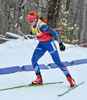 Gabriela Soukalova of Czech during women sprint race of IBU Biathlon World Cup in Presque Isle, Maine, USA. Women sprint race of IBU Biathlon World cup was held in Presque Isle, Maine, USA, on Thursday, 11th of February 2016.
