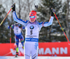 Kaisa Makarainen of Finland during women pursuit race of IBU Biathlon World Cup in Presque Isle, Maine, USA. Women pursuit race of IBU Biathlon World cup was held in Presque Isle, Maine, USA, on Friday, 12th of February 2016.
