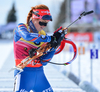 Gabriela Soukalova of Czech during women pursuit race of IBU Biathlon World Cup in Presque Isle, Maine, USA. Women pursuit race of IBU Biathlon World cup was held in Presque Isle, Maine, USA, on Friday, 12th of February 2016.
