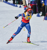 Gabriela Soukalova of Czech during women pursuit race of IBU Biathlon World Cup in Presque Isle, Maine, USA. Women pursuit race of IBU Biathlon World cup was held in Presque Isle, Maine, USA, on Friday, 12th of February 2016.
