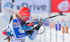 Kaisa Makarainen of Finland during women pursuit race of IBU Biathlon World Cup in Presque Isle, Maine, USA. Women pursuit race of IBU Biathlon World cup was held in Presque Isle, Maine, USA, on Friday, 12th of February 2016.
