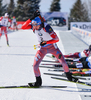 Anton Shipulin of Russia during men pursuit race of IBU Biathlon World Cup in Presque Isle, Maine, USA. Men pursuit race of IBU Biathlon World cup was held in Presque Isle, Maine, USA, on Friday, 12th of February 2016.
