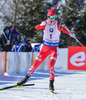 Johannes Thingnes Boe of Norway during men pursuit race of IBU Biathlon World Cup in Presque Isle, Maine, USA. Men pursuit race of IBU Biathlon World cup was held in Presque Isle, Maine, USA, on Friday, 12th of February 2016.
