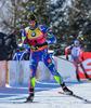 Martin Fourcade of France during men pursuit race of IBU Biathlon World Cup in Presque Isle, Maine, USA. Men pursuit race of IBU Biathlon World cup was held in Presque Isle, Maine, USA, on Friday, 12th of February 2016.
