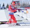 Johannes Thingnes Boe of Norway during men pursuit race of IBU Biathlon World Cup in Presque Isle, Maine, USA. Men pursuit race of IBU Biathlon World cup was held in Presque Isle, Maine, USA, on Friday, 12th of February 2016.
