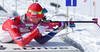 Johannes Thingnes Boe of Norway during men pursuit race of IBU Biathlon World Cup in Presque Isle, Maine, USA. Men pursuit race of IBU Biathlon World cup was held in Presque Isle, Maine, USA, on Friday, 12th of February 2016.
