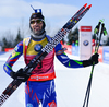 Martin Fourcade of France during men pursuit race of IBU Biathlon World Cup in Presque Isle, Maine, USA. Men pursuit race of IBU Biathlon World cup was held in Presque Isle, Maine, USA, on Friday, 12th of February 2016.
