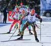 Benedikt Doll of Germany during men pursuit race of IBU Biathlon World Cup in Presque Isle, Maine, USA. Men pursuit race of IBU Biathlon World cup was held in Presque Isle, Maine, USA, on Friday, 12th of February 2016.
