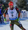 Arnd Peiffer of Germany during men pursuit race of IBU Biathlon World Cup in Presque Isle, Maine, USA. Men pursuit race of IBU Biathlon World cup was held in Presque Isle, Maine, USA, on Friday, 12th of February 2016.

