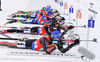 BIRNBACHER Andreas of Germany and WEGER Benjamin of Switzerland during men relay race of IBU Biathlon World Cup in Presque Isle, Maine, USA. Men relay race of IBU Biathlon World cup was held in Presque Isle, Maine, USA, on Saturday, 13th of February 2016.
