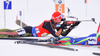 BOEHM Daniel of Germany during men relay race of IBU Biathlon World Cup in Presque Isle, Maine, USA. Men relay race of IBU Biathlon World cup was held in Presque Isle, Maine, USA, on Saturday, 13th of February 2016.
