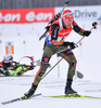 BOEHM Daniel of Germany during men relay race of IBU Biathlon World Cup in Presque Isle, Maine, USA. Men relay race of IBU Biathlon World cup was held in Presque Isle, Maine, USA, on Saturday, 13th of February 2016.
