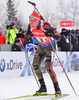 BOEHM Daniel of Germany during men relay race of IBU Biathlon World Cup in Presque Isle, Maine, USA. Men relay race of IBU Biathlon World cup was held in Presque Isle, Maine, USA, on Saturday, 13th of February 2016.
