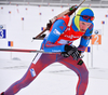 TSVETKOV Maxim of Russia during men relay race of IBU Biathlon World Cup in Presque Isle, Maine, USA. Men relay race of IBU Biathlon World cup was held in Presque Isle, Maine, USA, on Saturday, 13th of February 2016.
