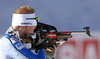 Tuomas Gronman of Finland during zeroing before start of the men sprint race of IBU Biathlon World Cup in Pokljuka, Slovenia. Women sprint race of IBU Biathlon World cup was held in Pokljuka, Slovenia, on Friday, 9th of December 2016.
