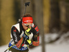 Florian Graf of Germany during men sprint race of IBU Biathlon World Cup in Pokljuka, Slovenia. Women sprint race of IBU Biathlon World cup was held in Pokljuka, Slovenia, on Friday, 9th of December 2016.
