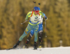 Sebastian Samuelsson of Sweden during men sprint race of IBU Biathlon World Cup in Pokljuka, Slovenia. Women sprint race of IBU Biathlon World cup was held in Pokljuka, Slovenia, on Friday, 9th of December 2016.
