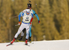 Teemu Huhtala of Finland during men sprint race of IBU Biathlon World Cup in Pokljuka, Slovenia. Women sprint race of IBU Biathlon World cup was held in Pokljuka, Slovenia, on Friday, 9th of December 2016.
