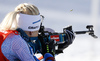 Kaisa Makarainen of Finland during zeroing before start of the women sprint race of IBU Biathlon World Cup in Pokljuka, Slovenia. Women sprint race of IBU Biathlon World cup was held in Pokljuka, Slovenia, on Friday, 9th of December 2016.
