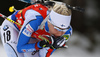 Kaisa Makarainen of Finland during women sprint race of IBU Biathlon World Cup in Pokljuka, Slovenia. Women sprint race of IBU Biathlon World cup was held in Pokljuka, Slovenia, on Friday, 9th of December 2016.
