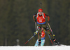 Franziska Hildebrand of Germany during women sprint race of IBU Biathlon World Cup in Pokljuka, Slovenia. Women sprint race of IBU Biathlon World cup was held in Pokljuka, Slovenia, on Friday, 9th of December 2016.
