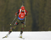 Maren Hammerschmidt of Germany during women sprint race of IBU Biathlon World Cup in Pokljuka, Slovenia. Women sprint race of IBU Biathlon World cup was held in Pokljuka, Slovenia, on Friday, 9th of December 2016.
