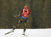 Maren Hammerschmidt of Germany during women sprint race of IBU Biathlon World Cup in Pokljuka, Slovenia. Women sprint race of IBU Biathlon World cup was held in Pokljuka, Slovenia, on Friday, 9th of December 2016.
