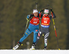 Justine Braisaz of France during women sprint race of IBU Biathlon World Cup in Pokljuka, Slovenia. Women sprint race of IBU Biathlon World cup was held in Pokljuka, Slovenia, on Friday, 9th of December 2016.
