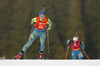 Emma Nilsson of Sweden during women sprint race of IBU Biathlon World Cup in Pokljuka, Slovenia. Women sprint race of IBU Biathlon World cup was held in Pokljuka, Slovenia, on Friday, 9th of December 2016.
