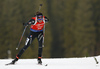 Selina Gasparin of Switzerland during women sprint race of IBU Biathlon World Cup in Pokljuka, Slovenia. Women sprint race of IBU Biathlon World cup was held in Pokljuka, Slovenia, on Friday, 9th of December 2016.
