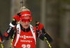 Maren Hammerschmidt of Germany during women sprint race of IBU Biathlon World Cup in Pokljuka, Slovenia. Women sprint race of IBU Biathlon World cup was held in Pokljuka, Slovenia, on Friday, 9th of December 2016.
