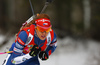 Gabriela Koukalova of Czech during women sprint race of IBU Biathlon World Cup in Pokljuka, Slovenia. Women sprint race of IBU Biathlon World cup was held in Pokljuka, Slovenia, on Friday, 9th of December 2016.
